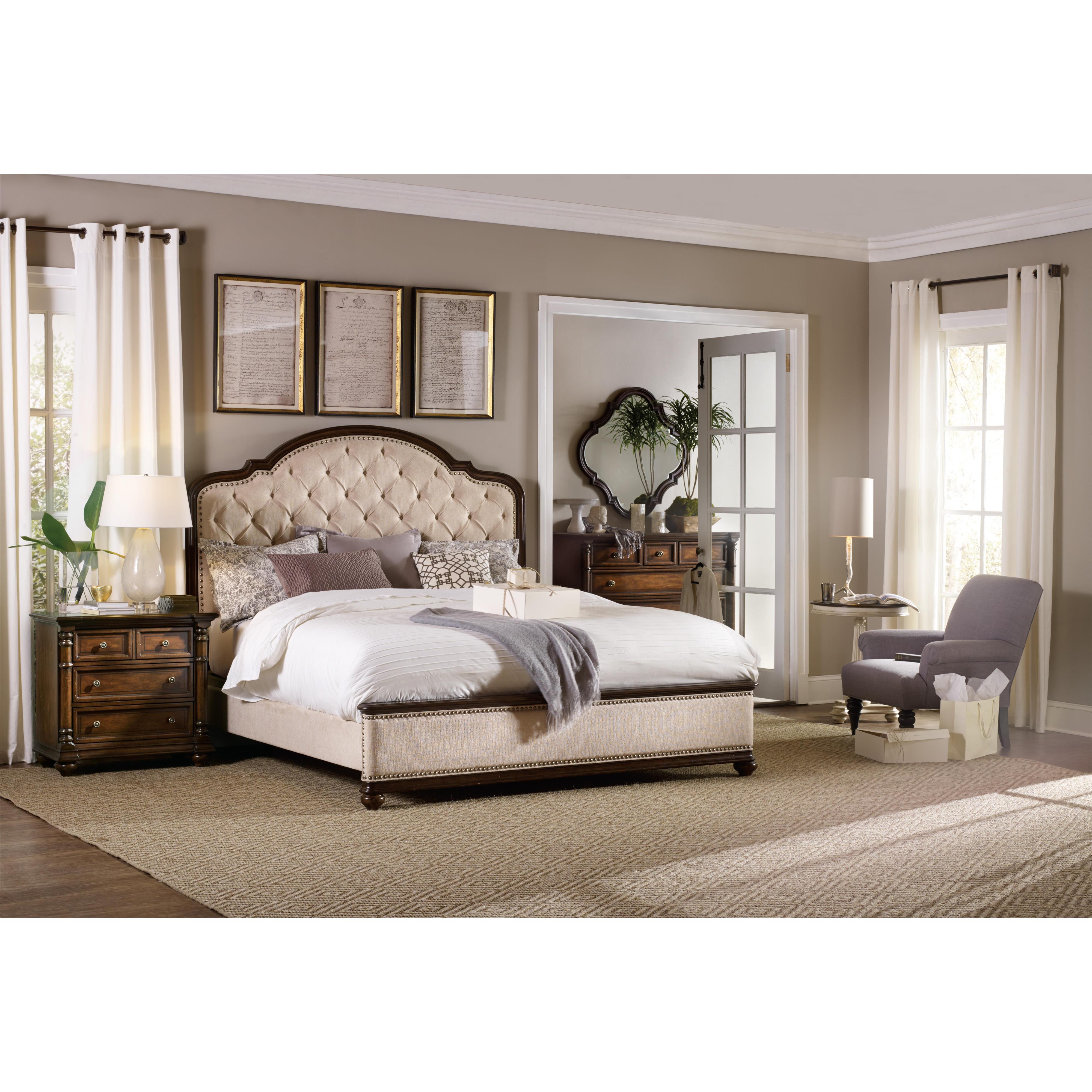 Hooker Furniture Leesburg California King Size Upholstered Bed with